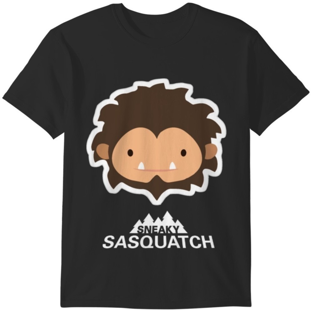 Sneaky Sasquatch Head Tshirt